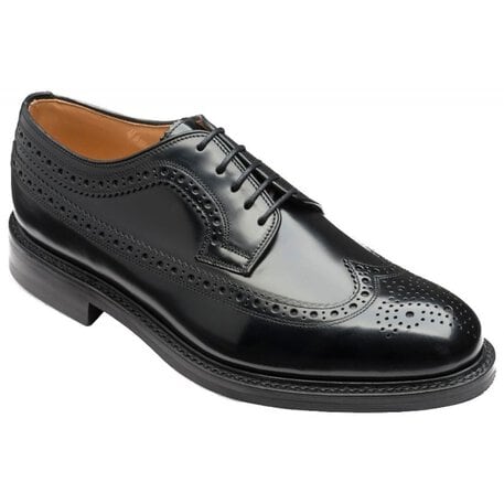 Loake Royal Brogue in Black Leather - Bradshaw & Lloyd